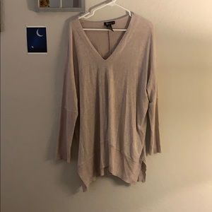Slouchy pink sweater